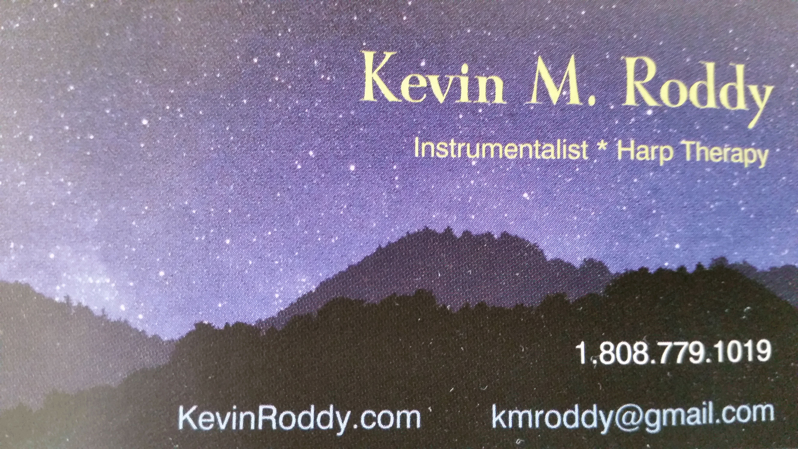 image of Kevin's Business card